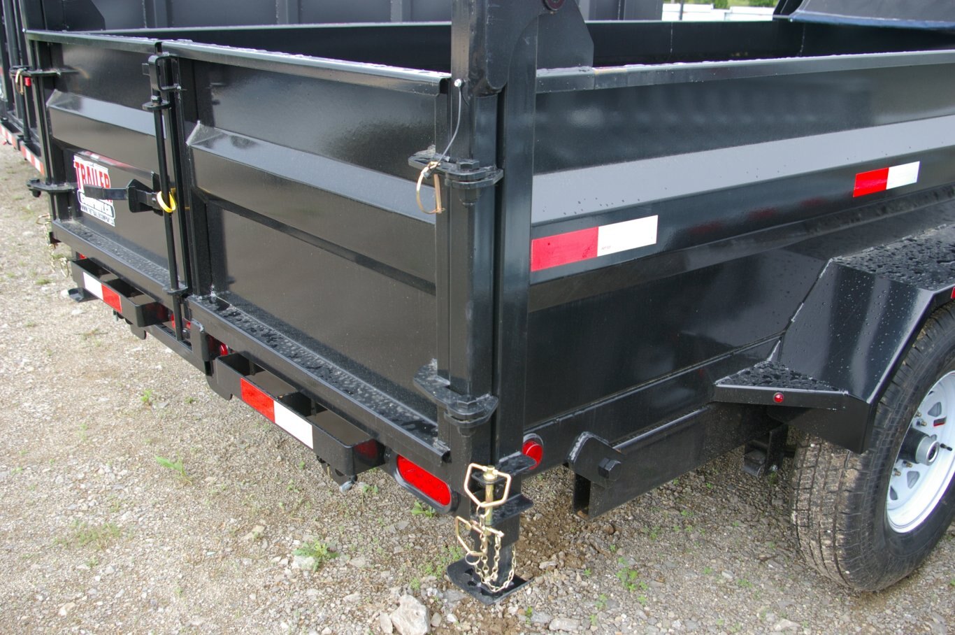 2024 6.5X14 DUMP TRAILER, TANDEM AXLE, STEEL, BLACK, 15652GVWR 