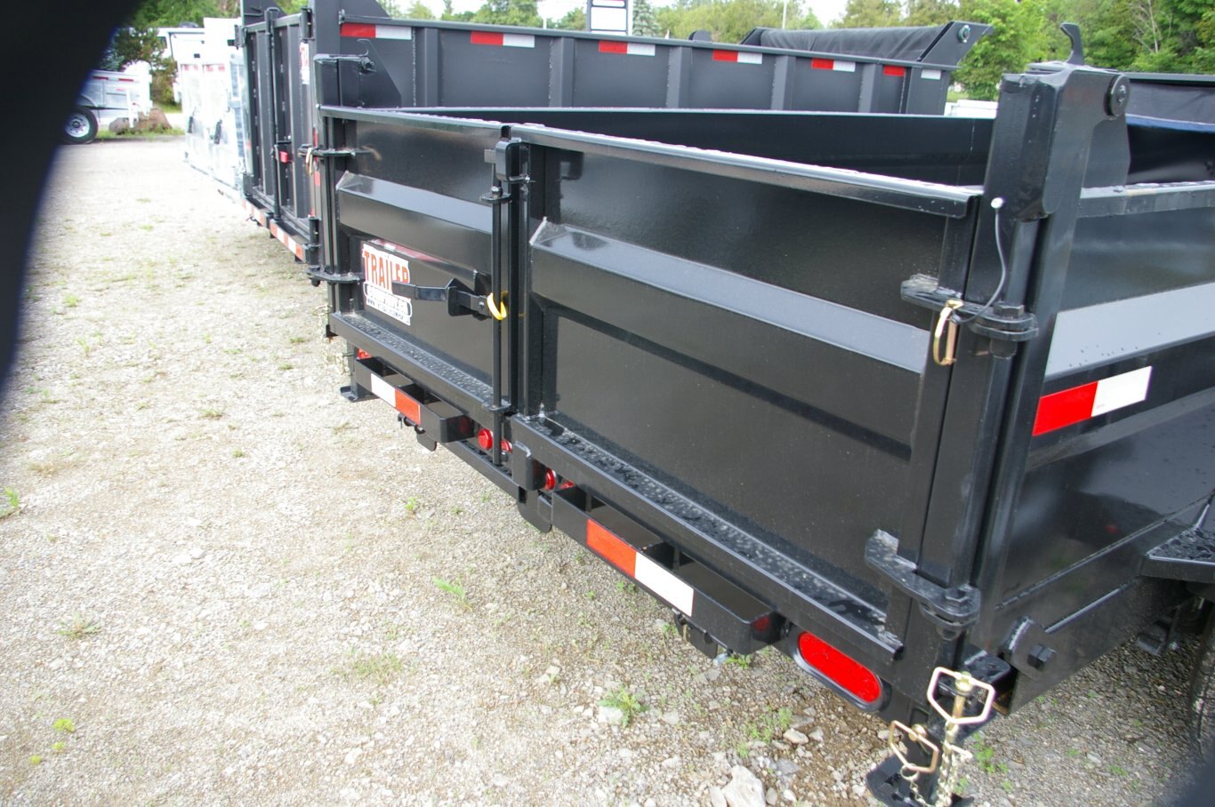 2024 6.5X14 DUMP TRAILER, TANDEM AXLE, STEEL, BLACK, 15652GVWR 