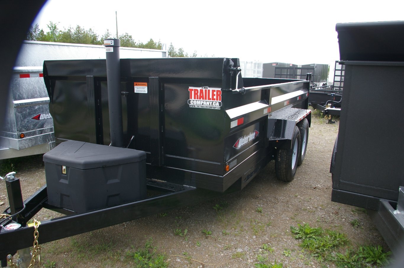 2024 83x14 DUMP TRAILER, TANDEM AXLE, STEEL, BLACK, 14000GVWR