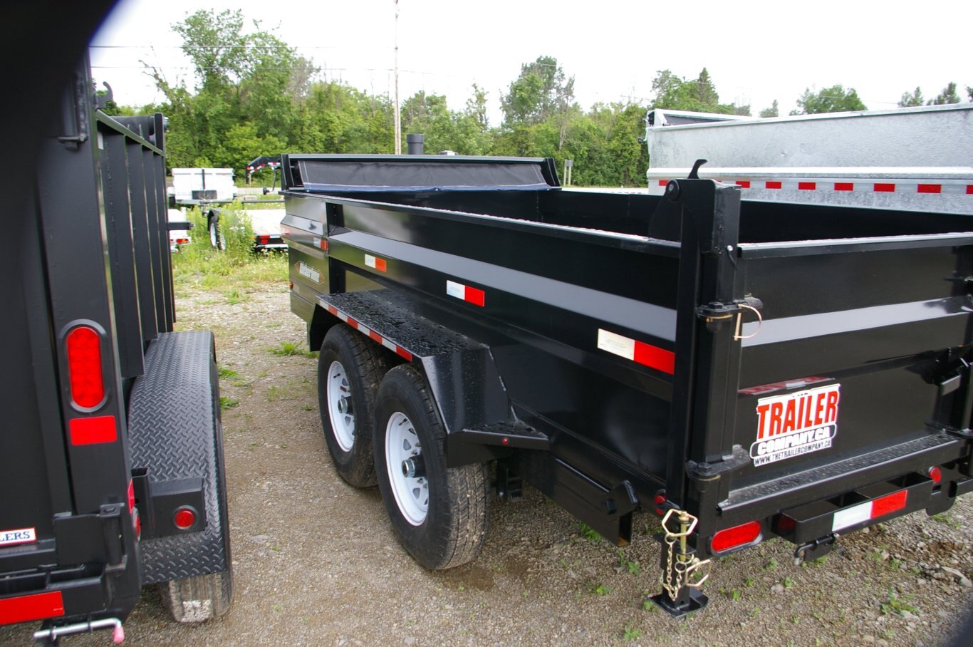 2024 83x14 DUMP TRAILER, TANDEM AXLE, STEEL, BLACK, 14000GVWR 