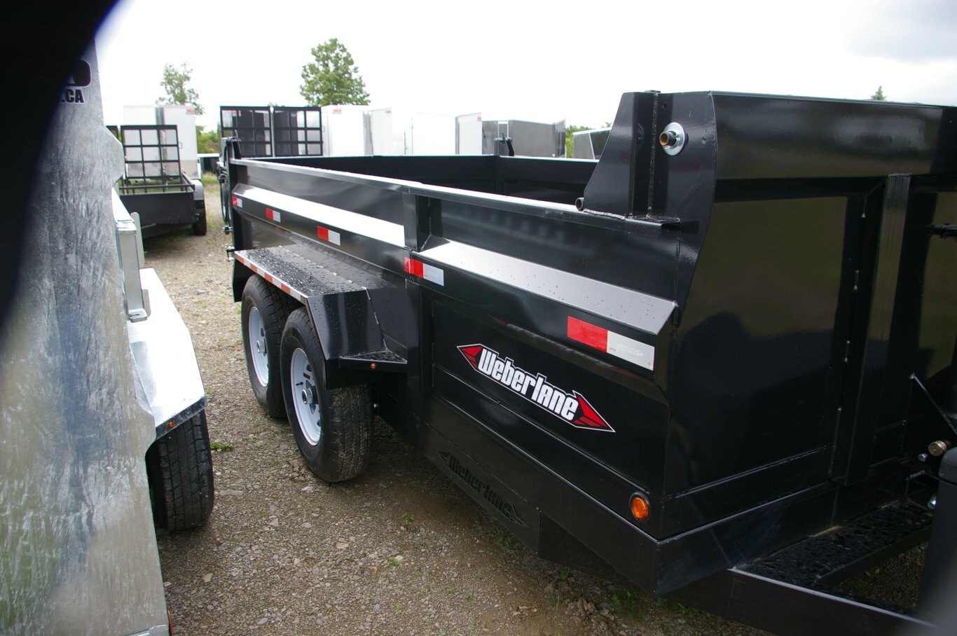 2024 83x14 DUMP TRAILER, TANDEM AXLE, STEEL, BLACK, 14000GVWR 