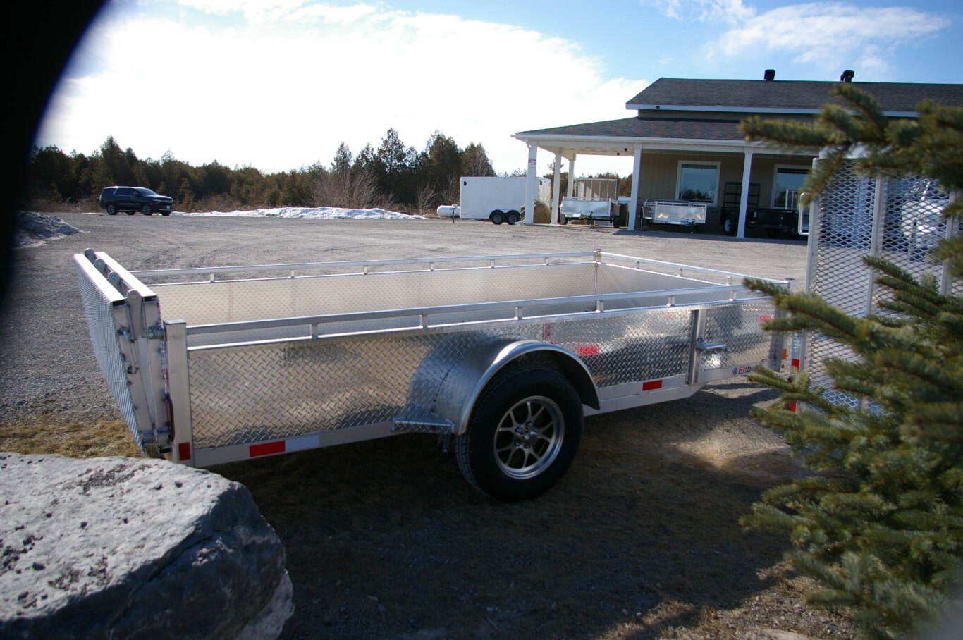 2025 80X10 UTILITY TRAILER, SINGLE AXLE, ALUMINUM, 2, ALUMINUM, SILVER, 2996GVWR