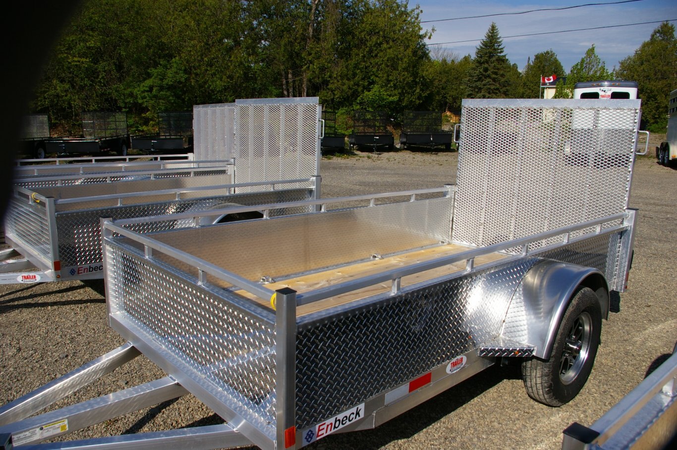 2025 5X10 UTILITY TRAILER, SINGLE AXLE, ALUMINUM, 2, ALUMINUM, SILVER, 2996GVWR 