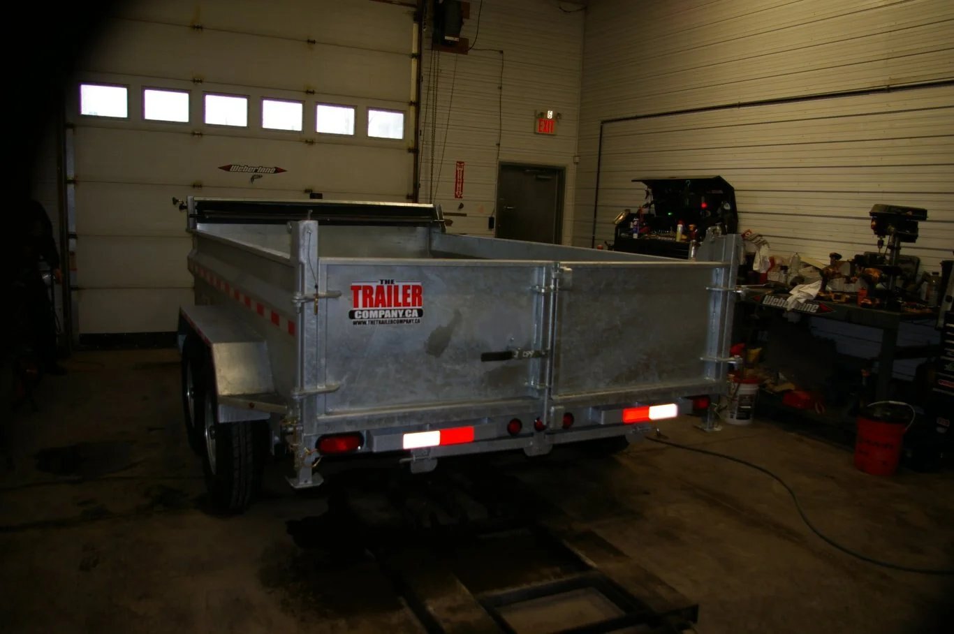 2024 6X12 DUMP TRAILER, TANDEM AXLE, GALVANIZED,