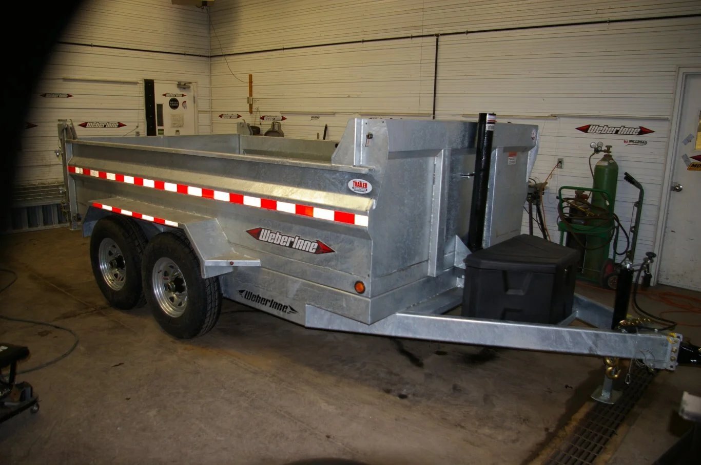 2024 6X12 DUMP TRAILER, TANDEM AXLE, GALVANIZED, 