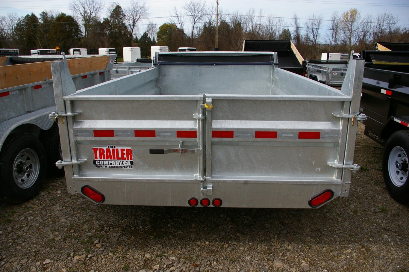 2024 6X12 DUMP TRAILER, TANDEM AXLE, GALVANIZED, 