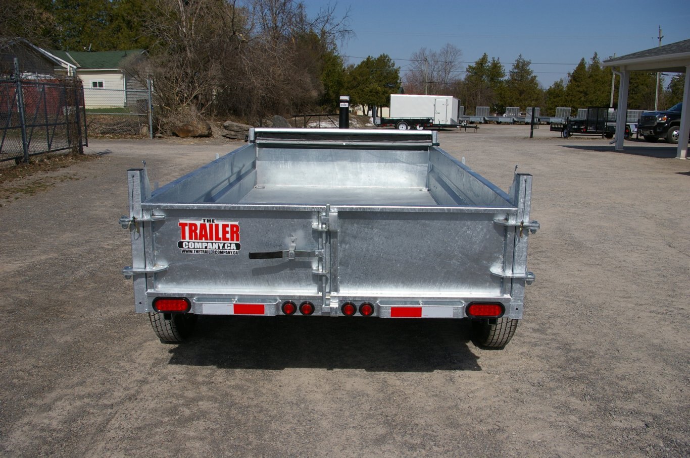 2025 6X12 DUMP TRAILER, TANDEM AXLE, GALVANIZED, GALVANIZED, SILVER, 7055GVWR 