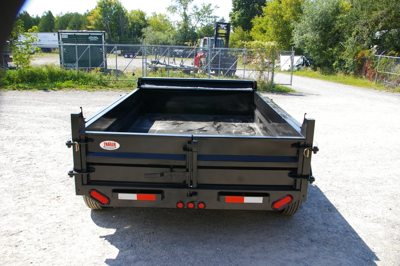 2025 6X10 DUMP TRAILER, TANDEM AXLE, STEEL, BLACK, 7055GVWR