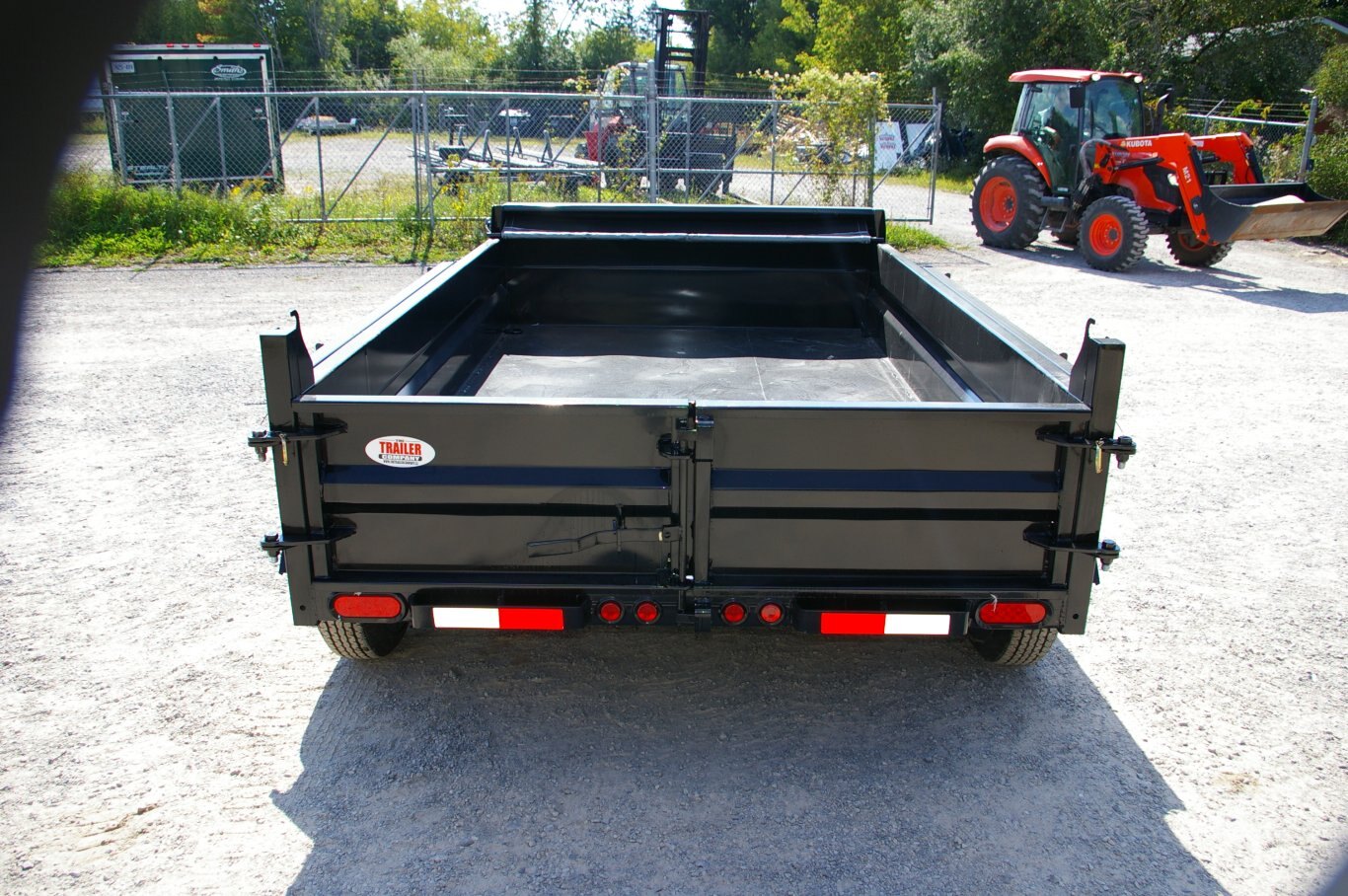 2025 6X10 DUMP TRAILER, TANDEM AXLE, STEEL, BLACK, 7055GVWR 