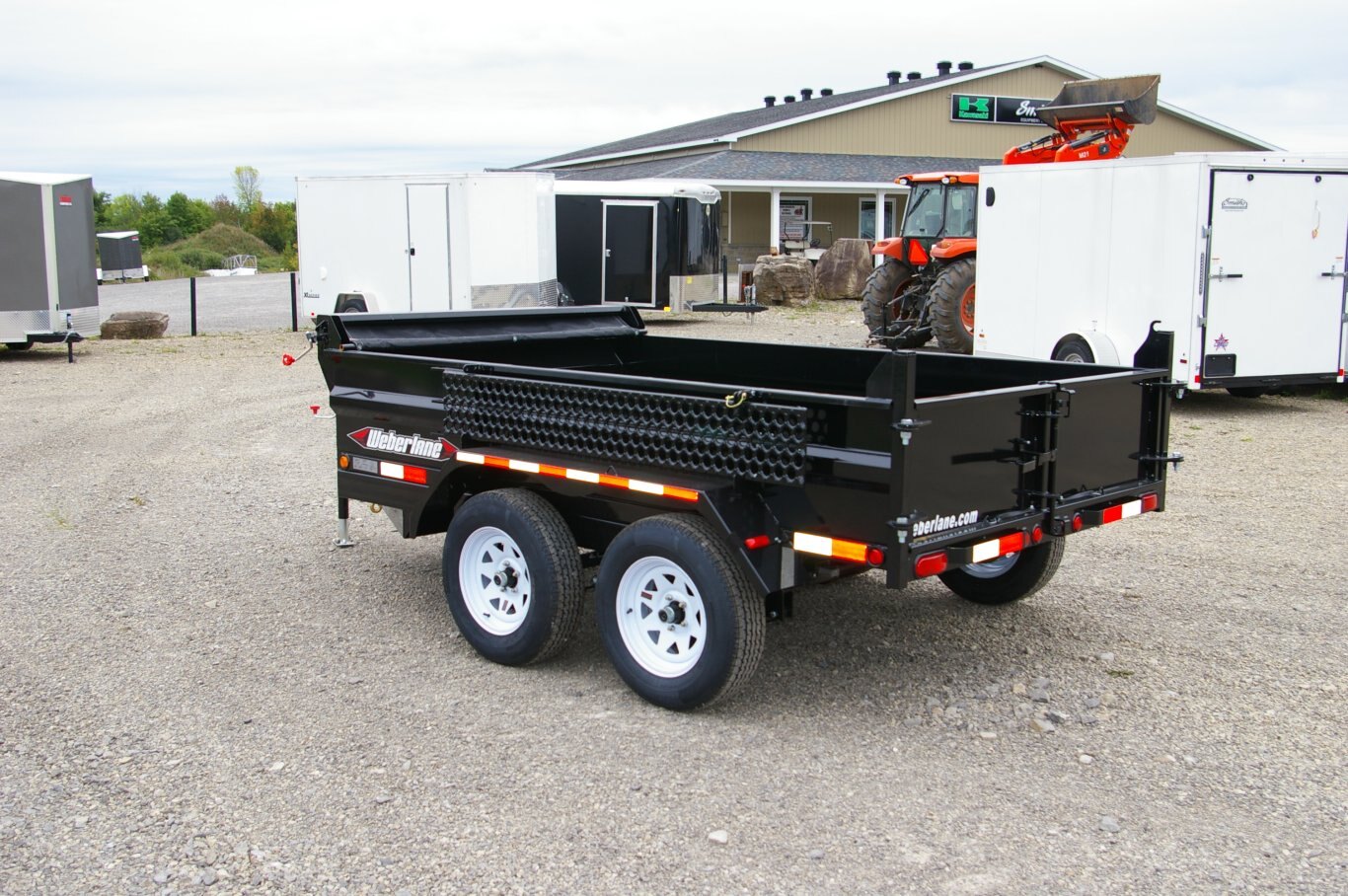 2025 6X10 DUMP TRAILER, TANDEM AXLE, STEEL, BLACK, 7055GVWR 