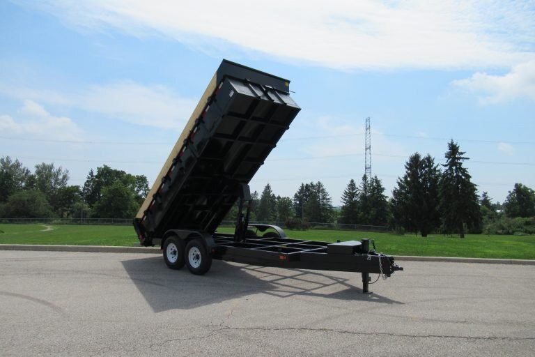 2025 83X14 DUMP TRAILER, TANDEM AXLE, BLACK, 15119GVWR 