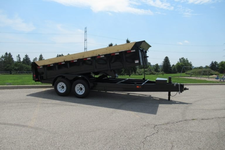 2025 83X14 DUMP TRAILER, TANDEM AXLE, BLACK, 15119GVWR 