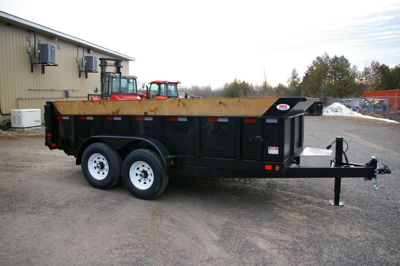 2025 83X14 DUMP TRAILER, TANDEM AXLE, BLACK, 15119GVWR 