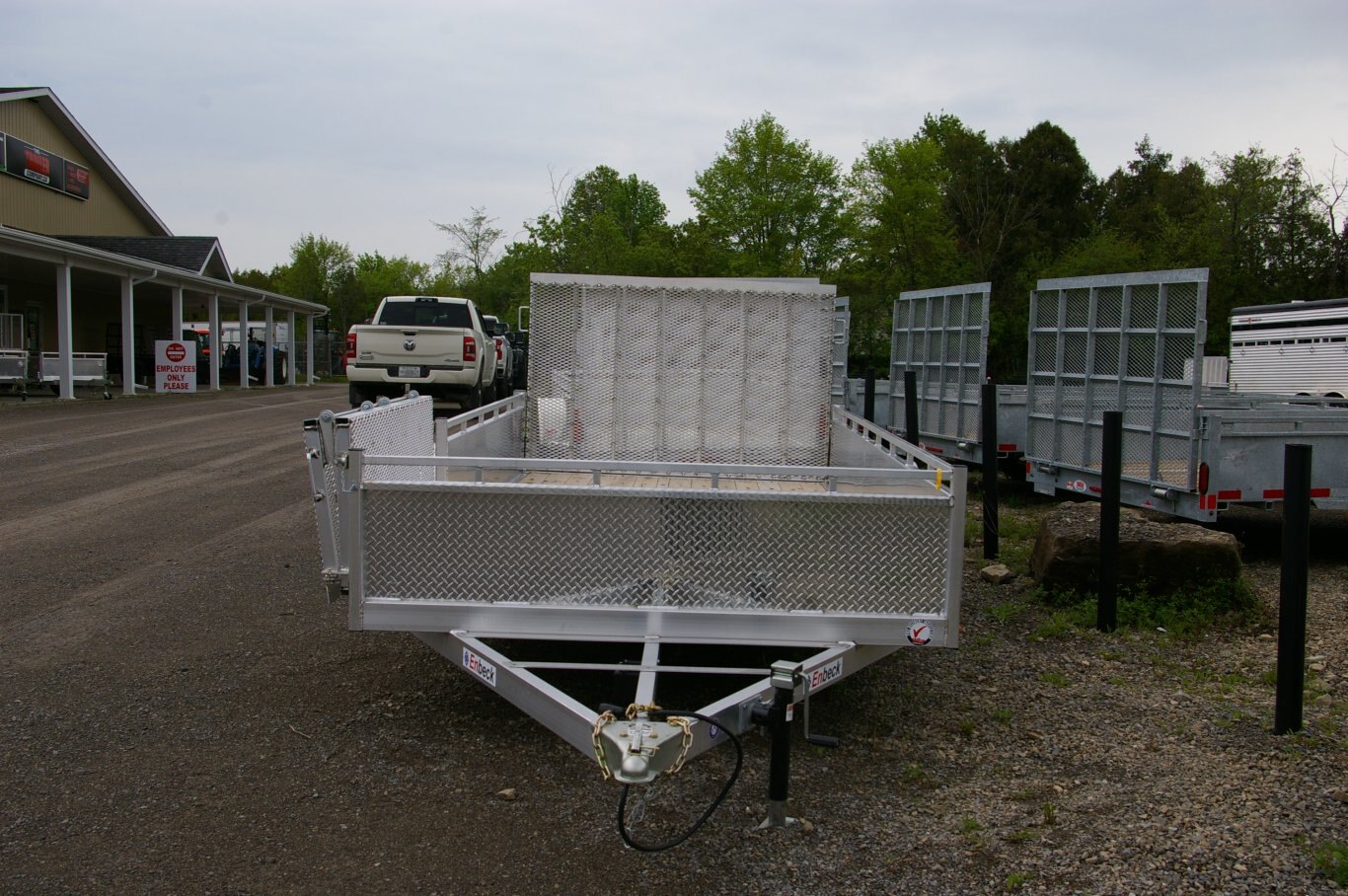 2025 80X14 UTILITY TRAILER, SINGLE AXLE, ALUMINUM, SIDE LOADER, ALUMINUM, SILVER, 3505GVWR 