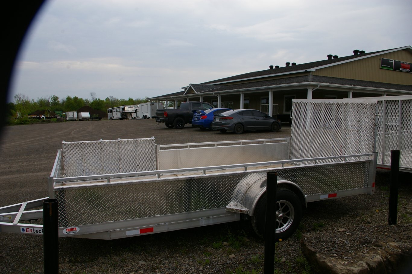 2025 80X14 UTILITY TRAILER, SINGLE AXLE, ALUMINUM, SIDE LOADER, ALUMINUM, SILVER, 3505GVWR 