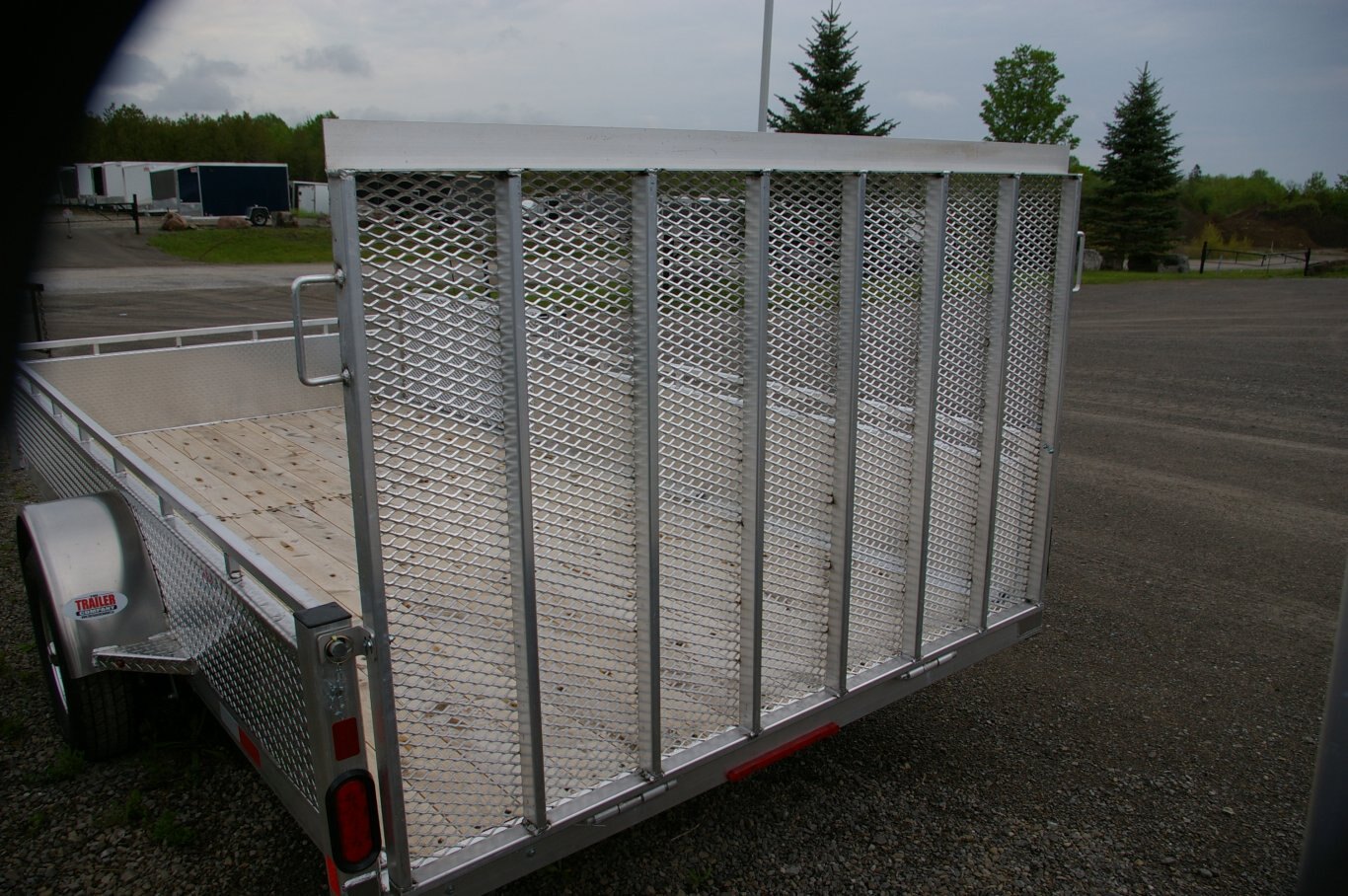 2025 80X14 UTILITY TRAILER, SINGLE AXLE, ALUMINUM, SIDE LOADER, ALUMINUM, SILVER, 3505GVWR 