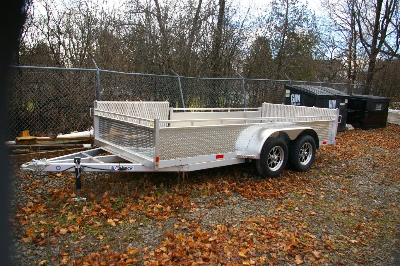 2025 80X14 UTILITY TRAILER, TANDEM AXLE, ALUMINIUM, SIDE LOADER BIFOLD, ALUMINUM, SILVER, 7010GVWR 