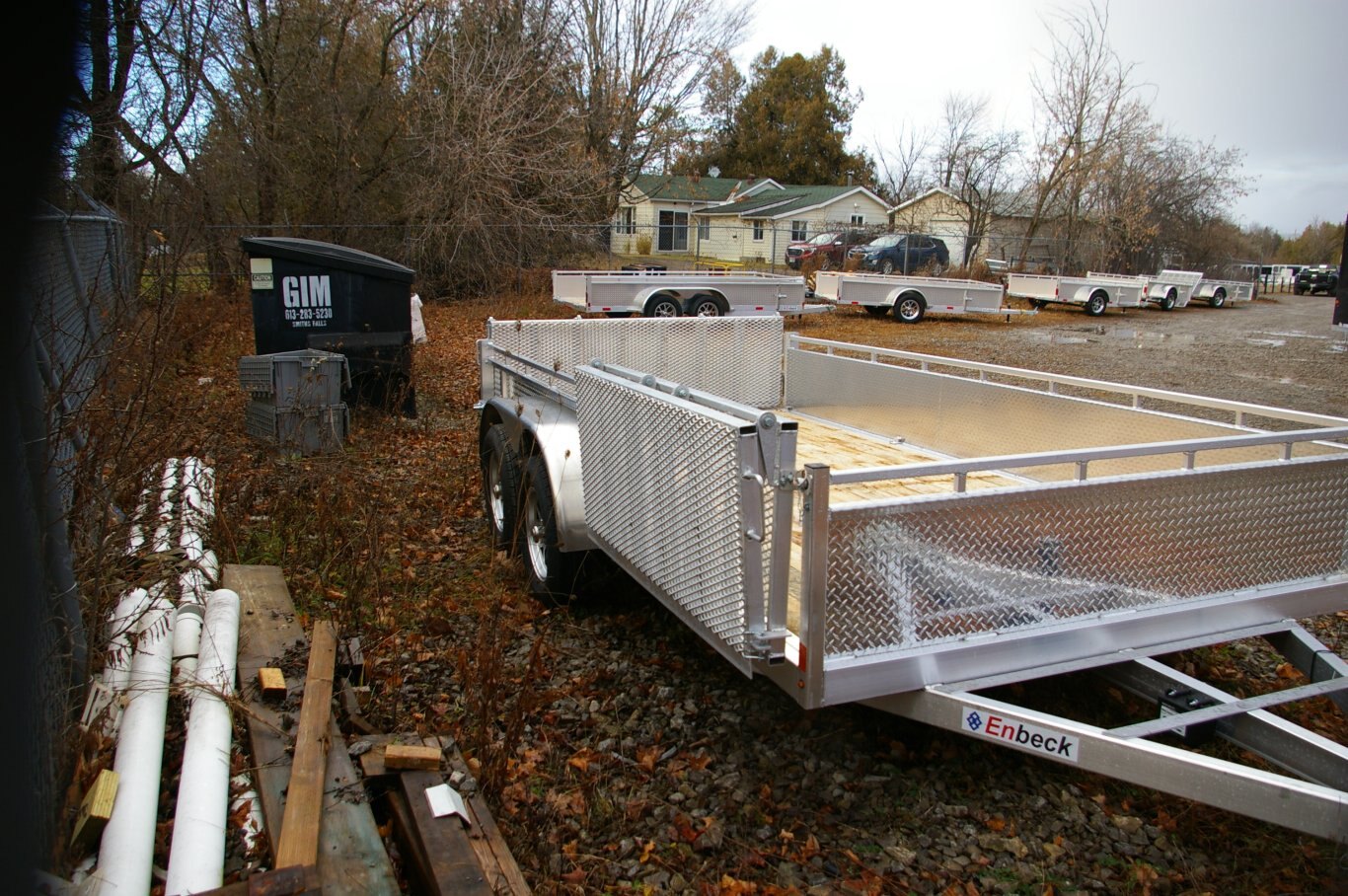 2025 80X14 UTILITY TRAILER, TANDEM AXLE, ALUMINIUM, SIDE LOADER BIFOLD, ALUMINUM, SILVER, 7010GVWR 