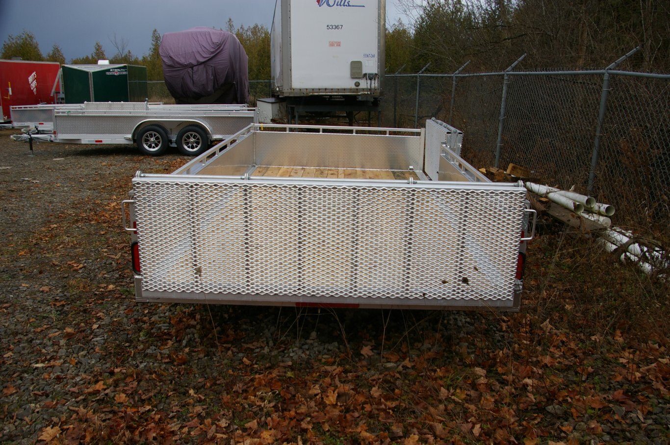 2025 80X14 UTILITY TRAILER, TANDEM AXLE, ALUMINIUM, SIDE LOADER BIFOLD, ALUMINUM, SILVER, 7010GVWR 