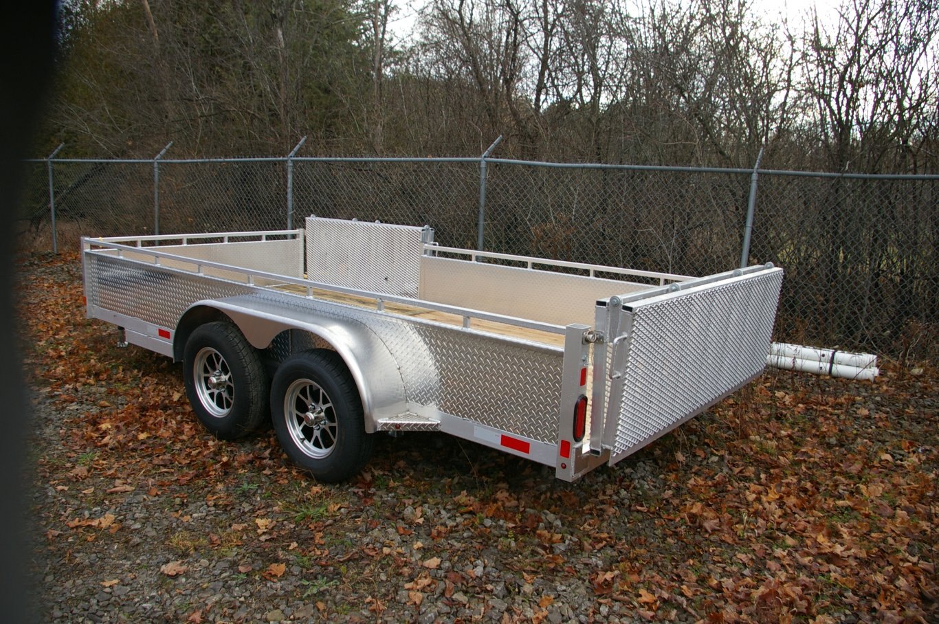 2025 80X14 UTILITY TRAILER, TANDEM AXLE, ALUMINIUM, SIDE LOADER BIFOLD, ALUMINUM, SILVER, 7010GVWR 