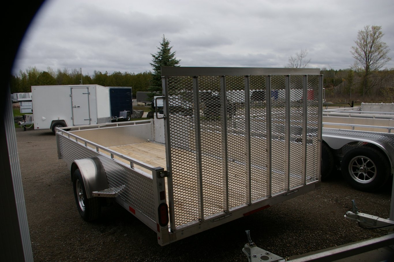 2025 80X14 UTILITY TRAILER, TANDEM AXLE, ALUMINIUM, SIDE LOADER, ALUMINUM, SILVER, 7010GVWR 