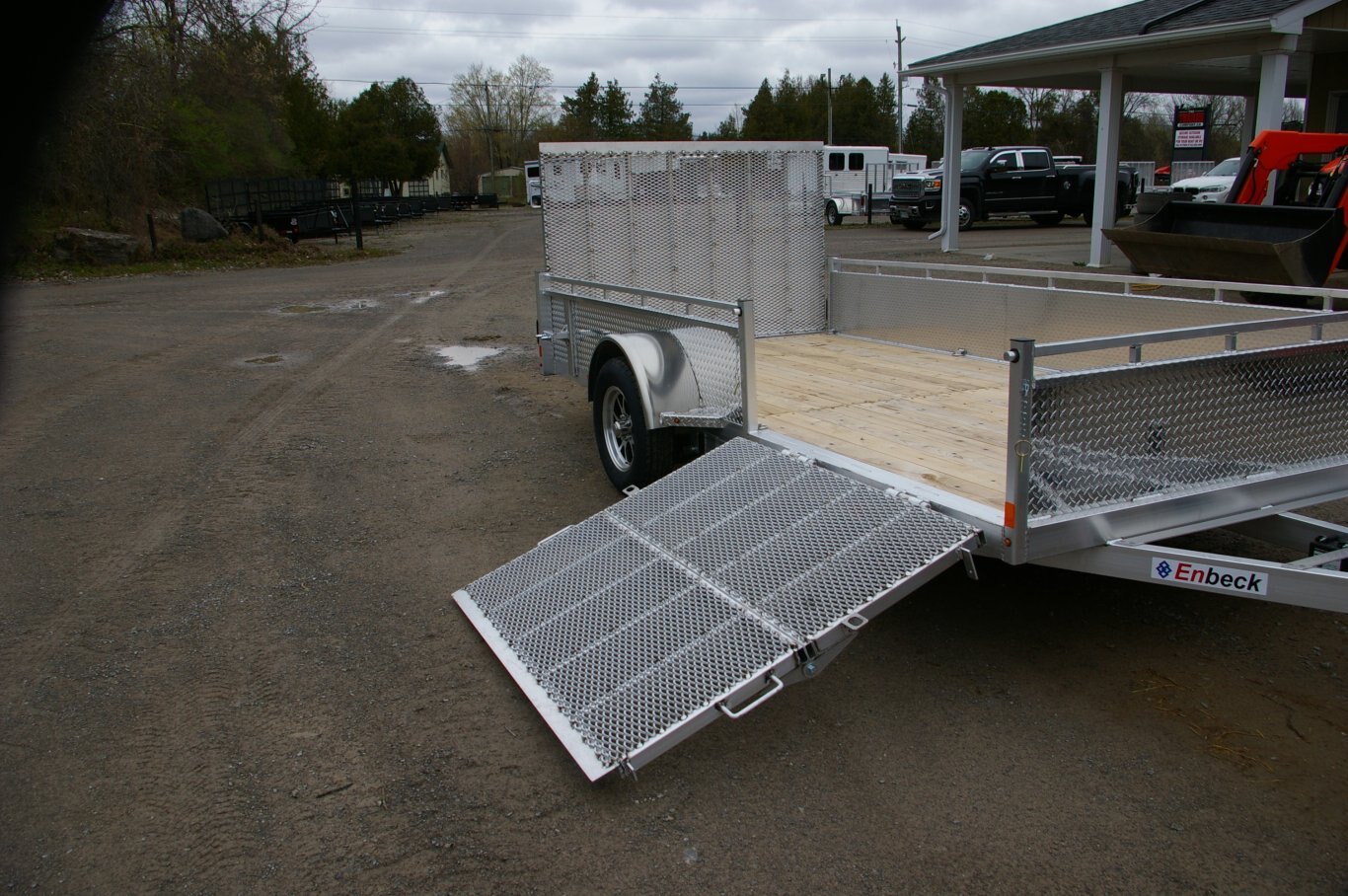 2025 80X14 UTILITY TRAILER, TANDEM AXLE, ALUMINIUM, SIDE LOADER, ALUMINUM, SILVER, 7010GVWR 