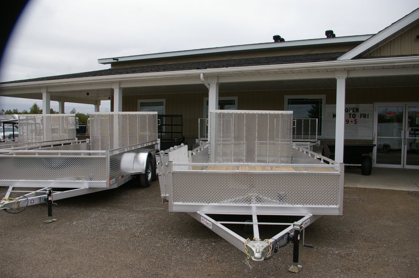 2025 80X14 UTILITY TRAILER, TANDEM AXLE, ALUMINIUM, SIDE LOADER, ALUMINUM, SILVER, 7010GVWR 