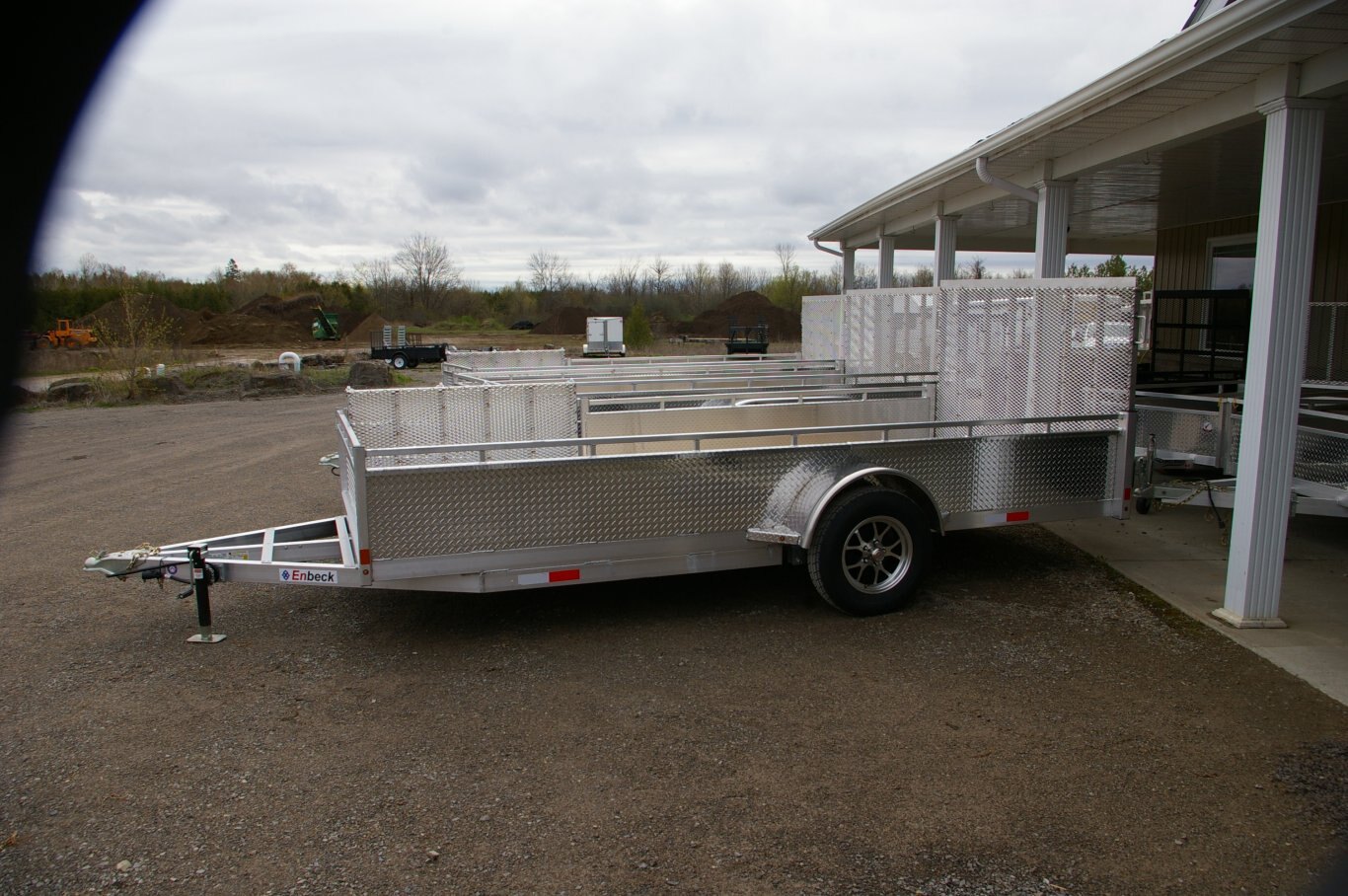 2025 80X14 UTILITY TRAILER, TANDEM AXLE, ALUMINIUM, SIDE LOADER, ALUMINUM, SILVER, 7010GVWR