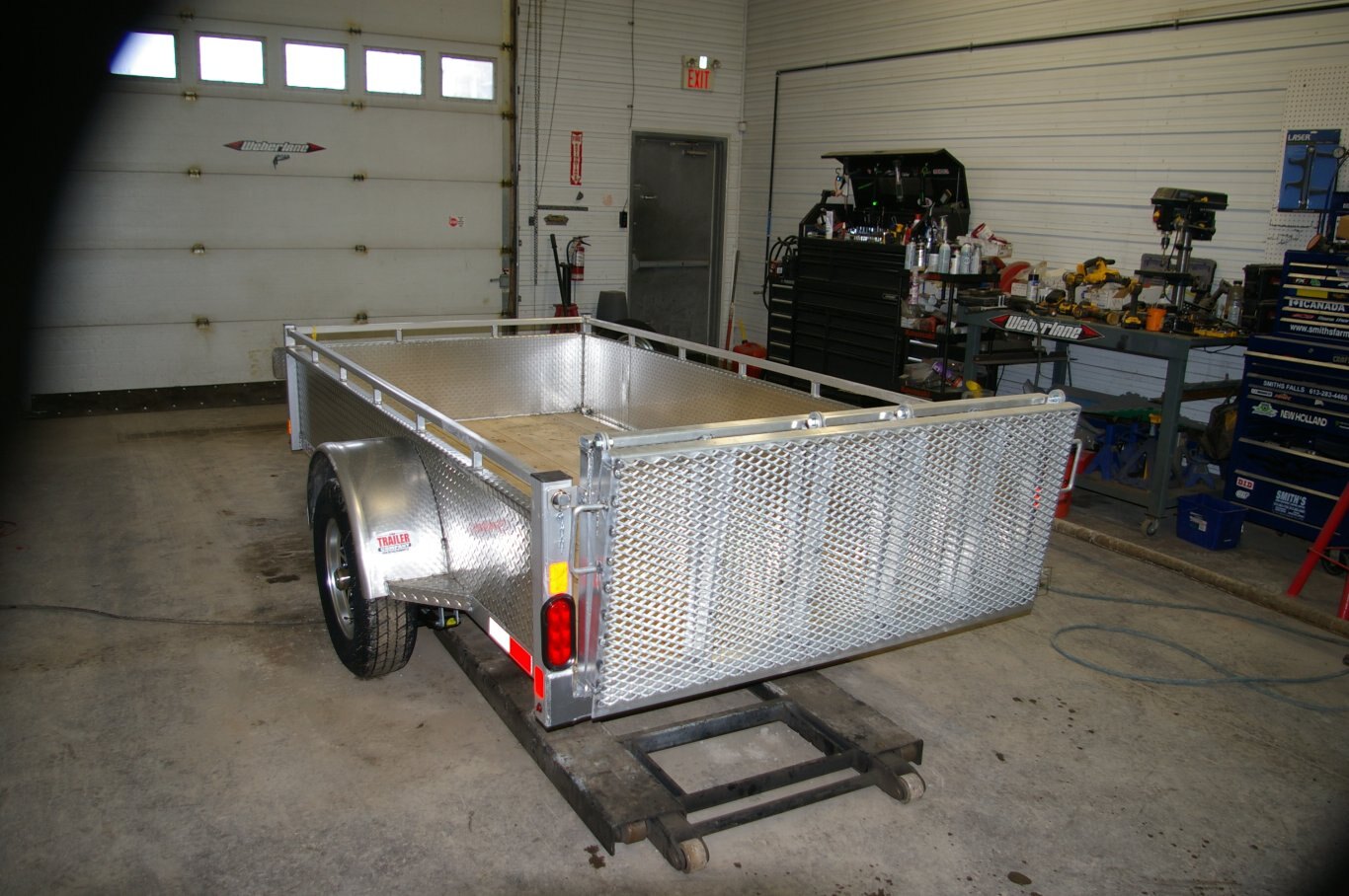 2025 5X10 UTILITY TRAILER, SINGLE AXLE, ALUMINUM, BIFOLD, ALUMINUM, 2996GVWR