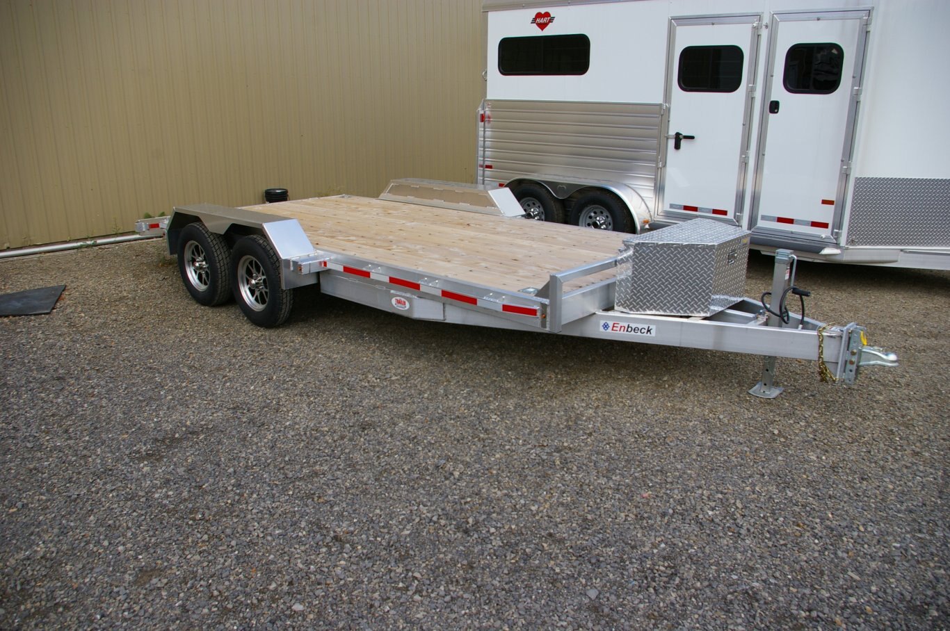 2025 80X16 EQUIPMENT TRAILER, TANDEM AXLE, ALUMINUM, ALUMINUM, SILVER, 7002GVWR