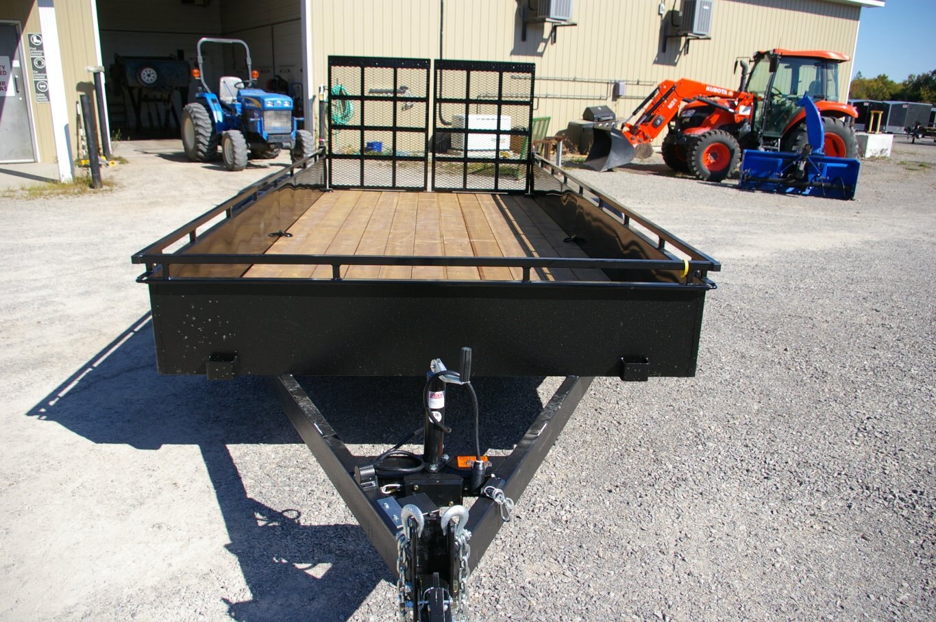 2025 7X16 UTILITY TRAILER, TANDEM AXLE, BLACK, SILVER, 7000GVWR