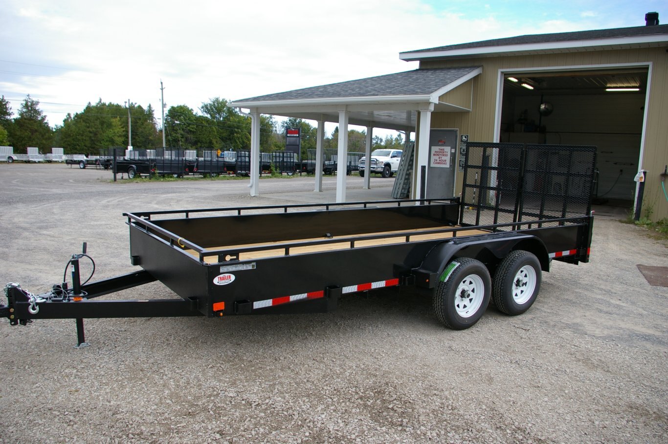 2025 7X16 UTILITY TRAILER, TANDEM AXLE, BLACK, SILVER, 7000GVWR 