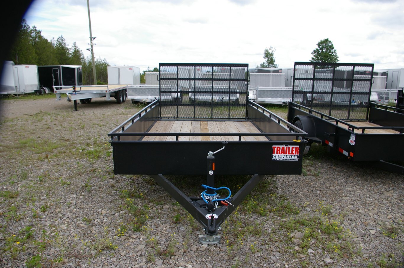 2025 7X14 UTILITY TRAILER, SINGLE AXLE, STEEL, BLACK, 5000GVWR