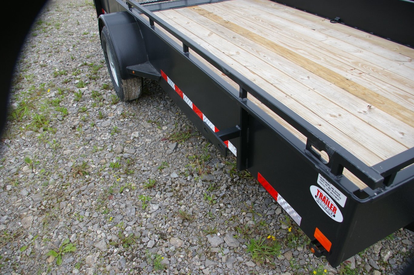 2025 7X14 UTILITY TRAILER, SINGLE AXLE, STEEL, BLACK, 5000GVWR 