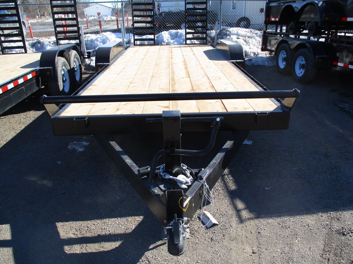 2025 7X20 EQUIPMENT TRAILER, TANDEM AXLE, STEEL, BLACK, 15200GVWR 