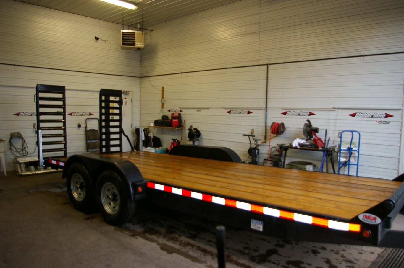 2025 7X20 EQUIPMENT TRAILER, TANDEM AXLE, STEEL, BLACK, 15200GVWR 