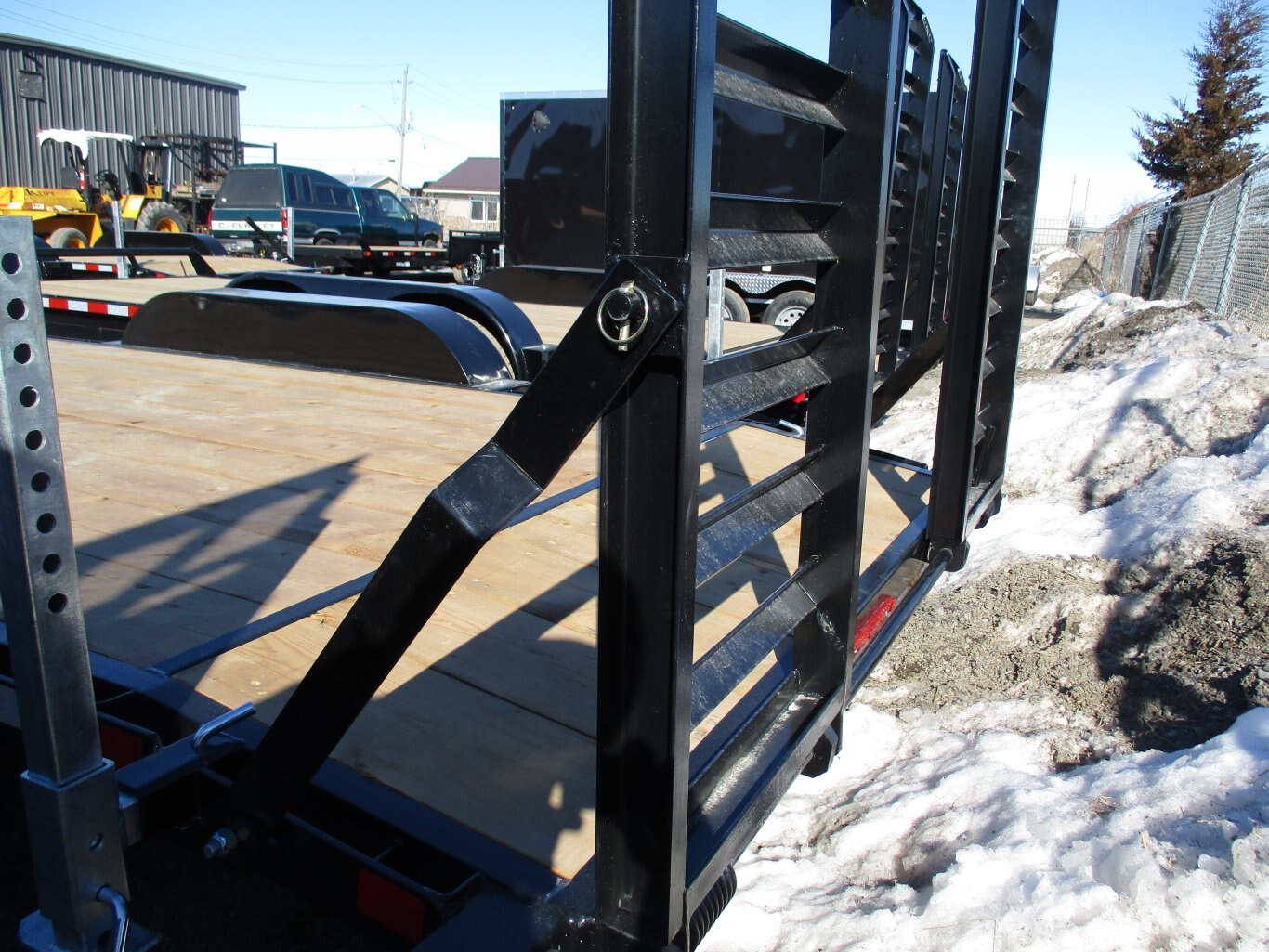 2025 7X20 EQUIPMENT TRAILER, TANDEM AXLE, STEEL, BLACK, 15200GVWR 