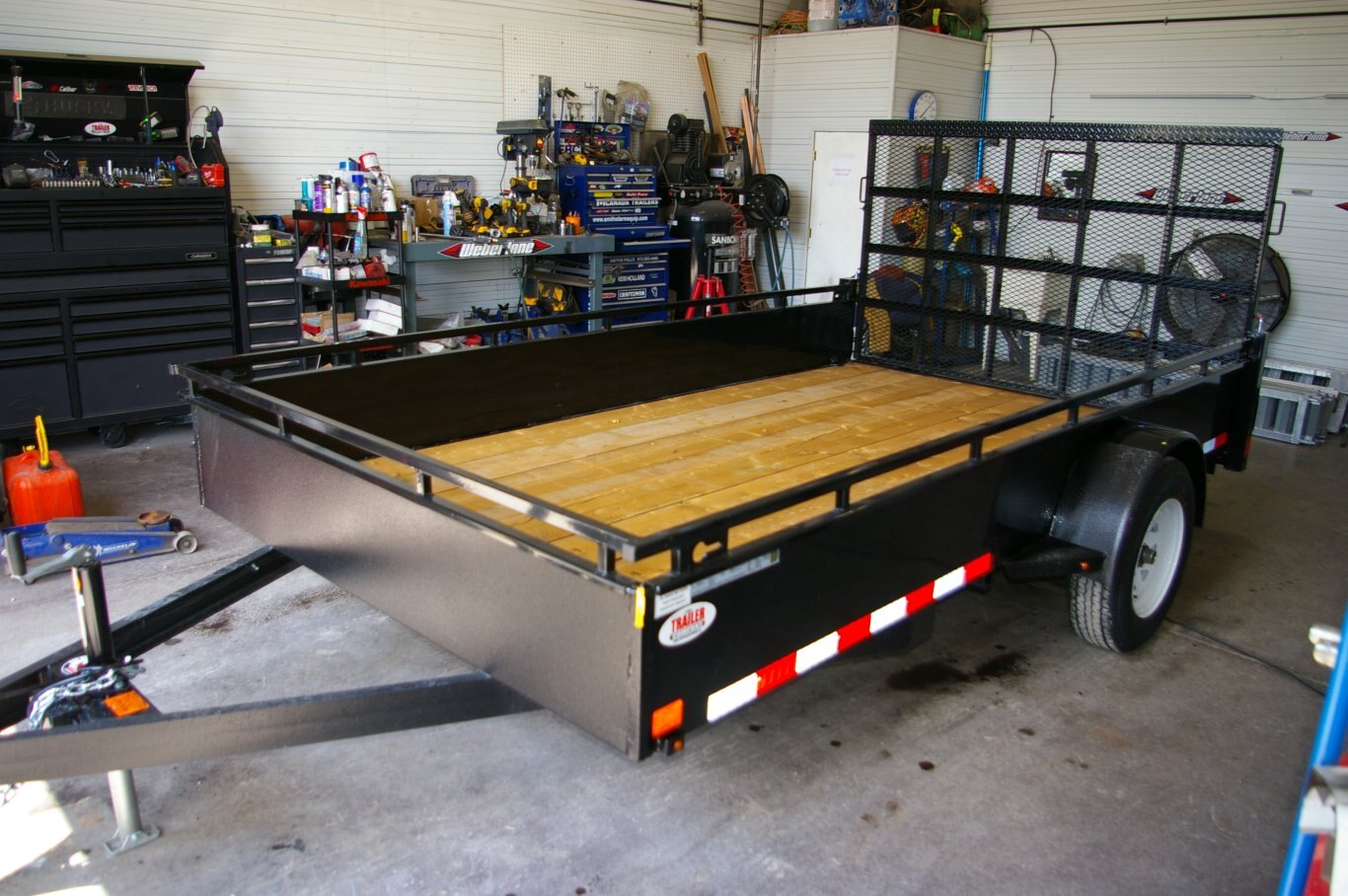 2025 7X12 UTILITY TRAILER, SINGLE AXLE, STEEL, BLACK, 1466GVWR 