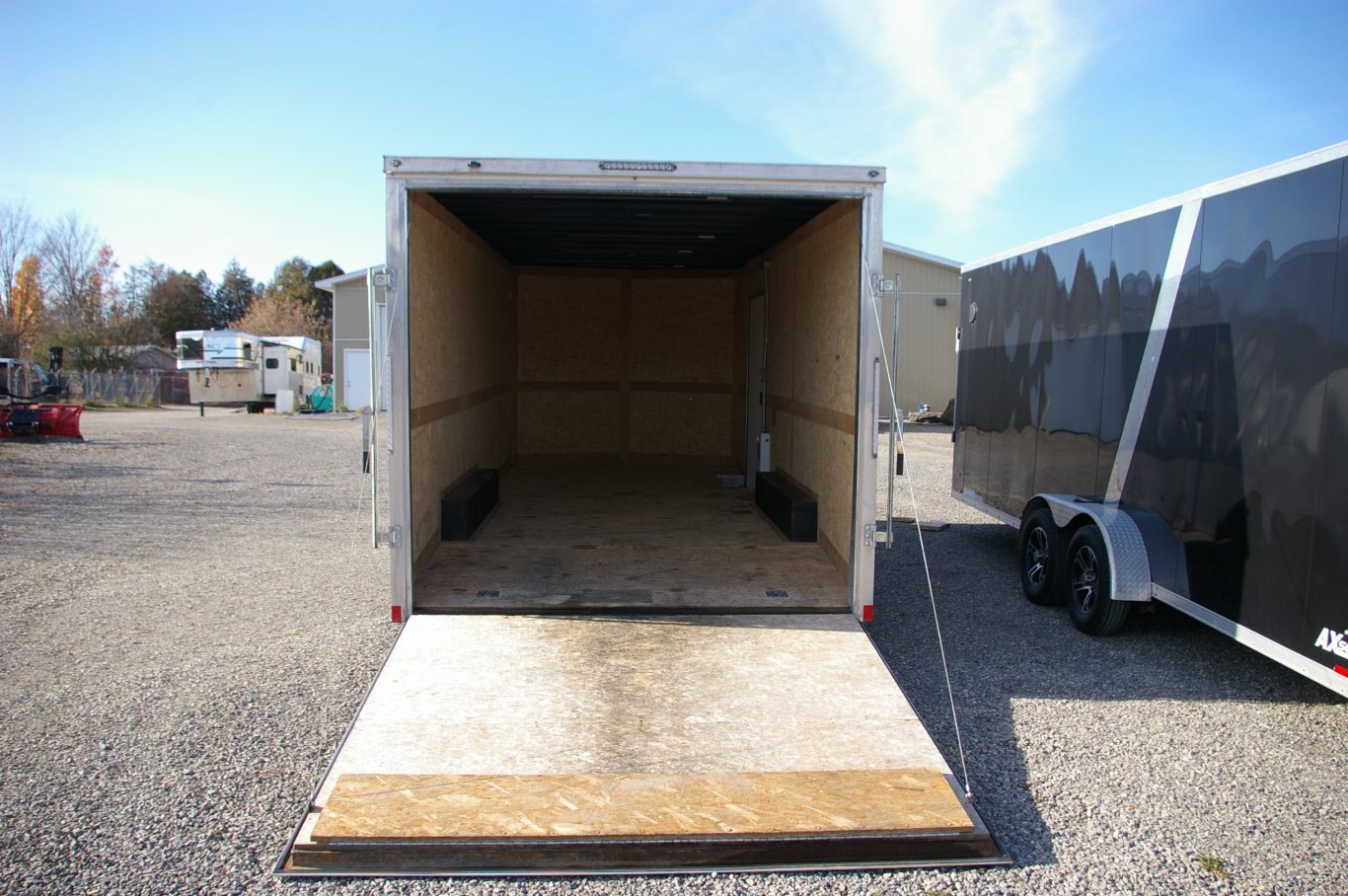 2023 USED 8X20 CARGO TRAILER, TANDEM AXLE, 4, WHITE, 9990GVWR 