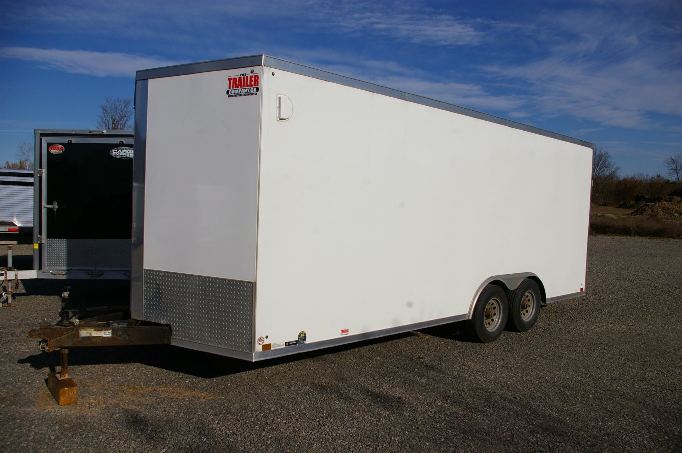 2023 USED 8X20 CARGO TRAILER, TANDEM AXLE, 4, WHITE, 9990GVWR