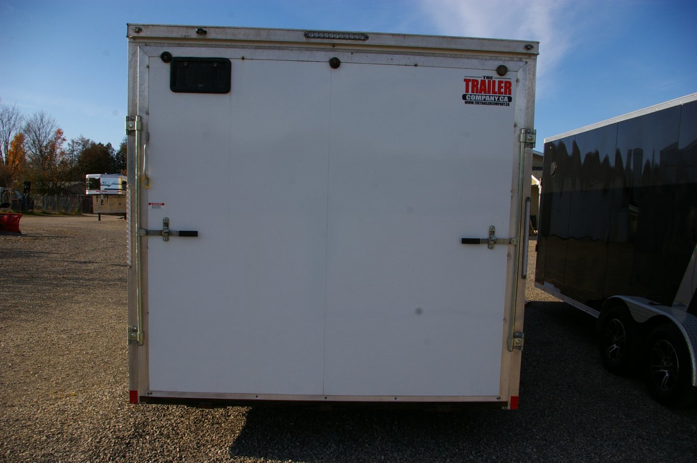 2023 USED 8X20 CARGO TRAILER, TANDEM AXLE, 4, WHITE, 9990GVWR 