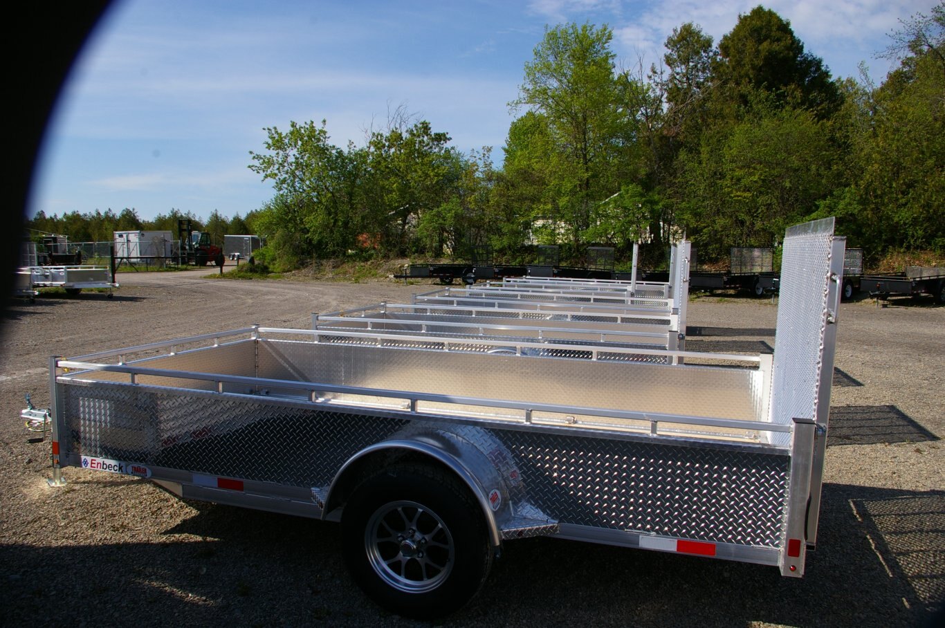 2025 6X12 UTILITY TRAILER, SINGLE AXLE, ALUMINUM, ALUMINUM, SILVER, 2996GVWR 