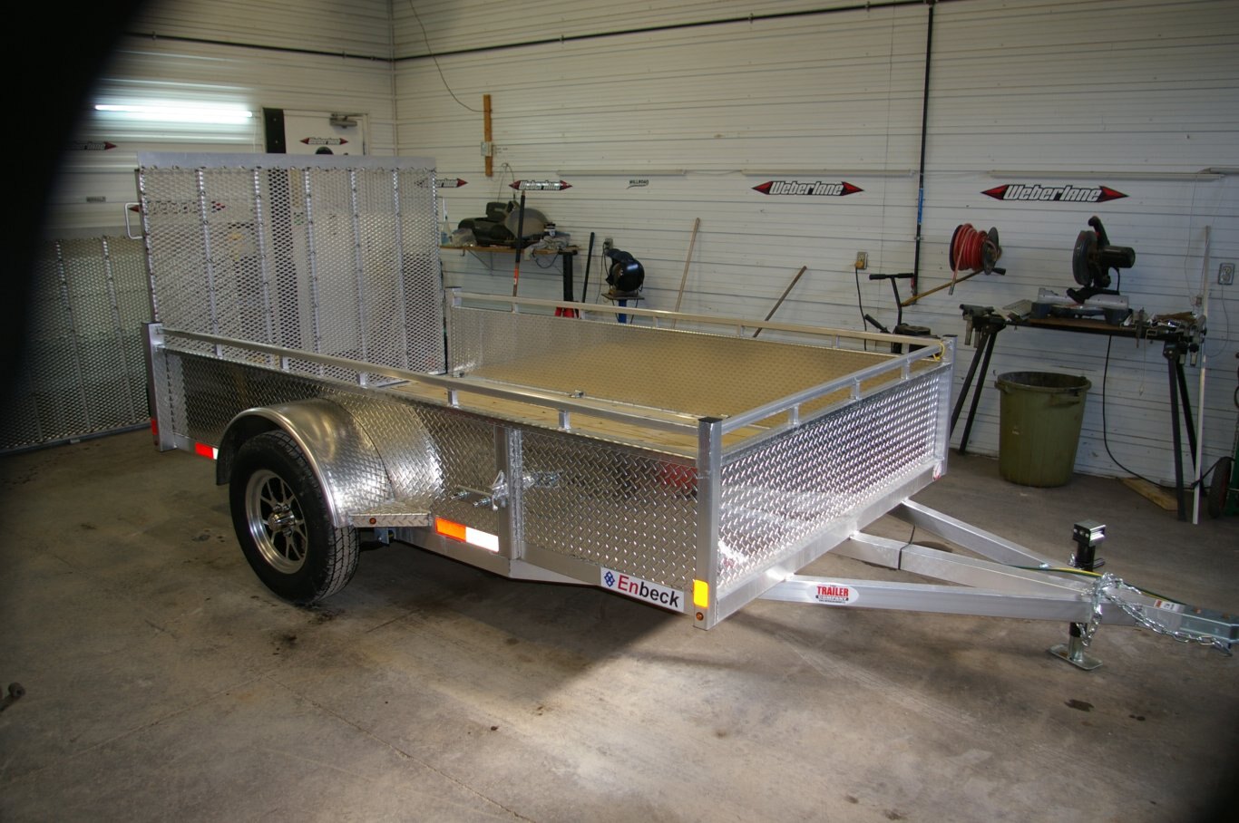 2025 6X10 UTILITY TRAILER, SINGLE AXLE, ALUMINUM, ALUMINUM, SILVER, 2996GVWR