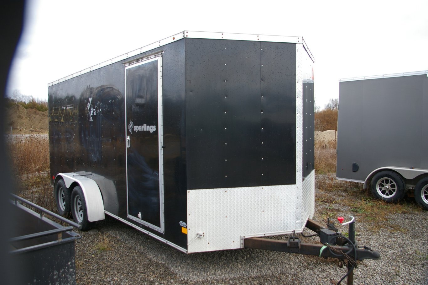 2017 USED 7X16 CARGO TRAILER, TANDEM AXLE, 