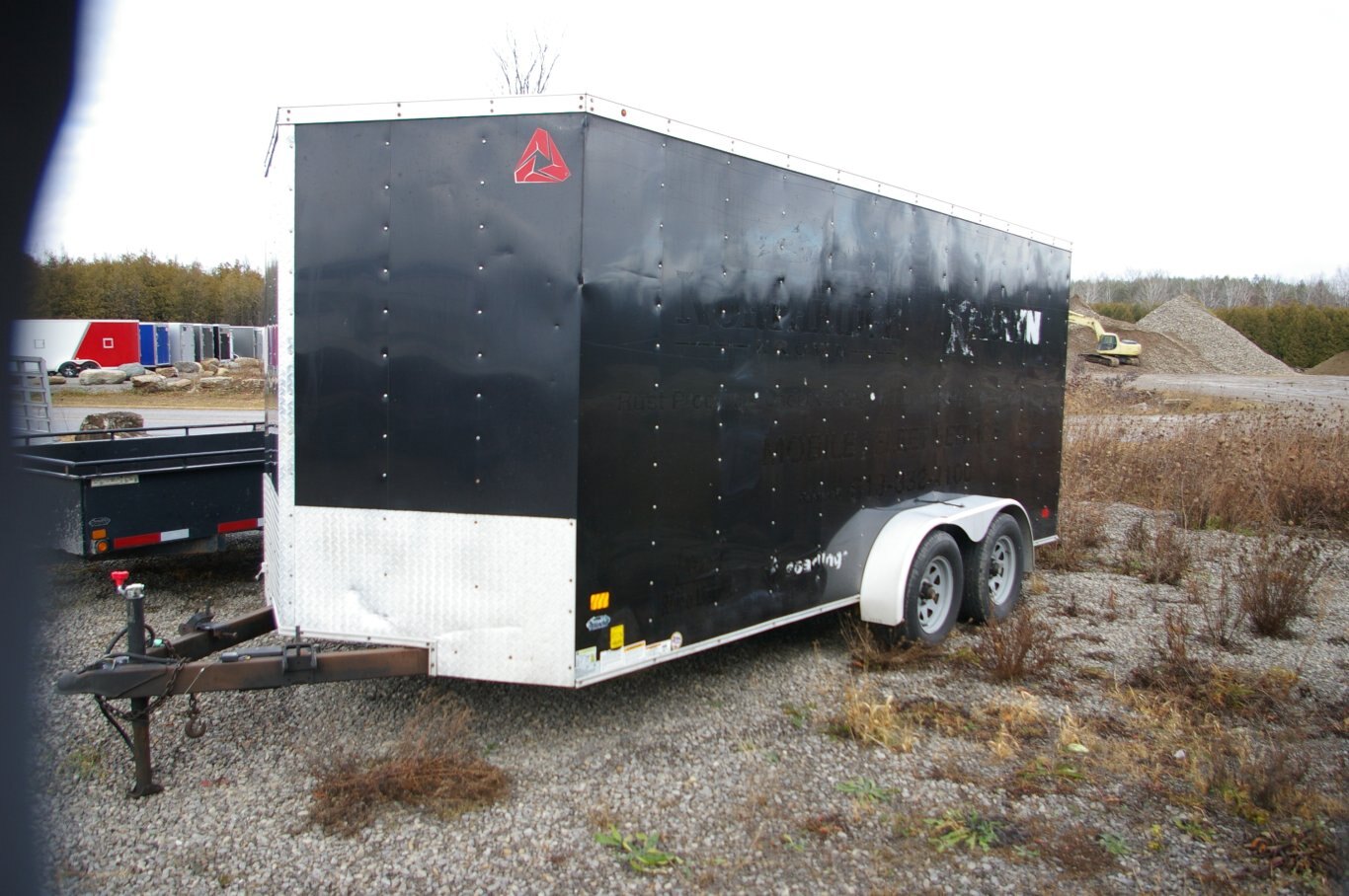 2017 USED 7X16 CARGO TRAILER, TANDEM AXLE, 