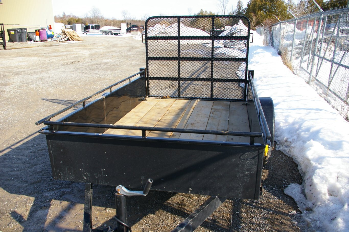 2025 5X8 UTILITY TRAILER, SINGLE AXLE, STEEL, BLACK, 2990GVWR 