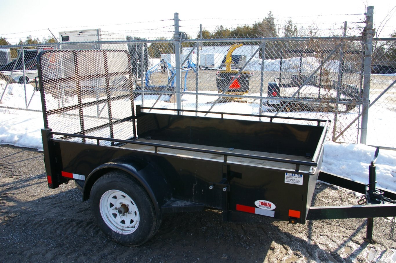 2025 5X8 UTILITY TRAILER, SINGLE AXLE, STEEL, BLACK, 2990GVWR 