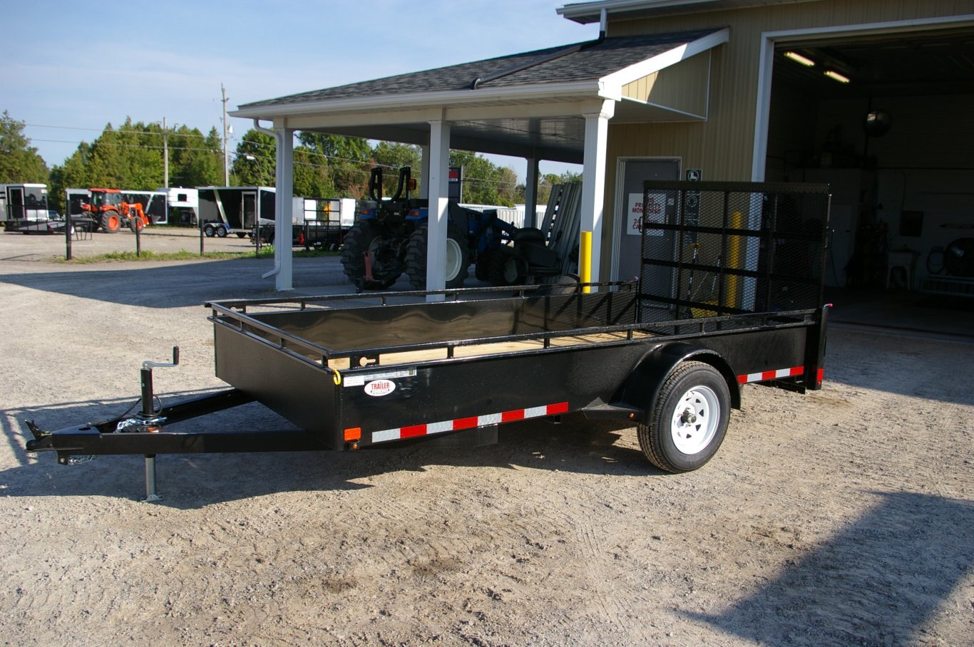 2012 USED 6X10 UTLITY TRAILER, SINGLE AXLE, 2, 2, Utility Trailer, Black, 2990GVWR 