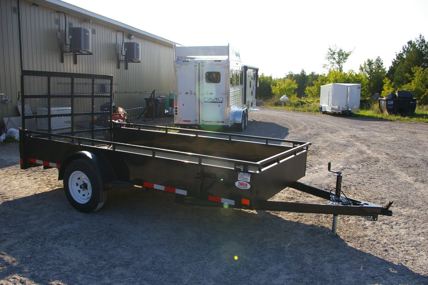 2012 USED 6X10 UTLITY TRAILER, SINGLE AXLE, 2, 2, Utility Trailer, Black, 2990GVWR