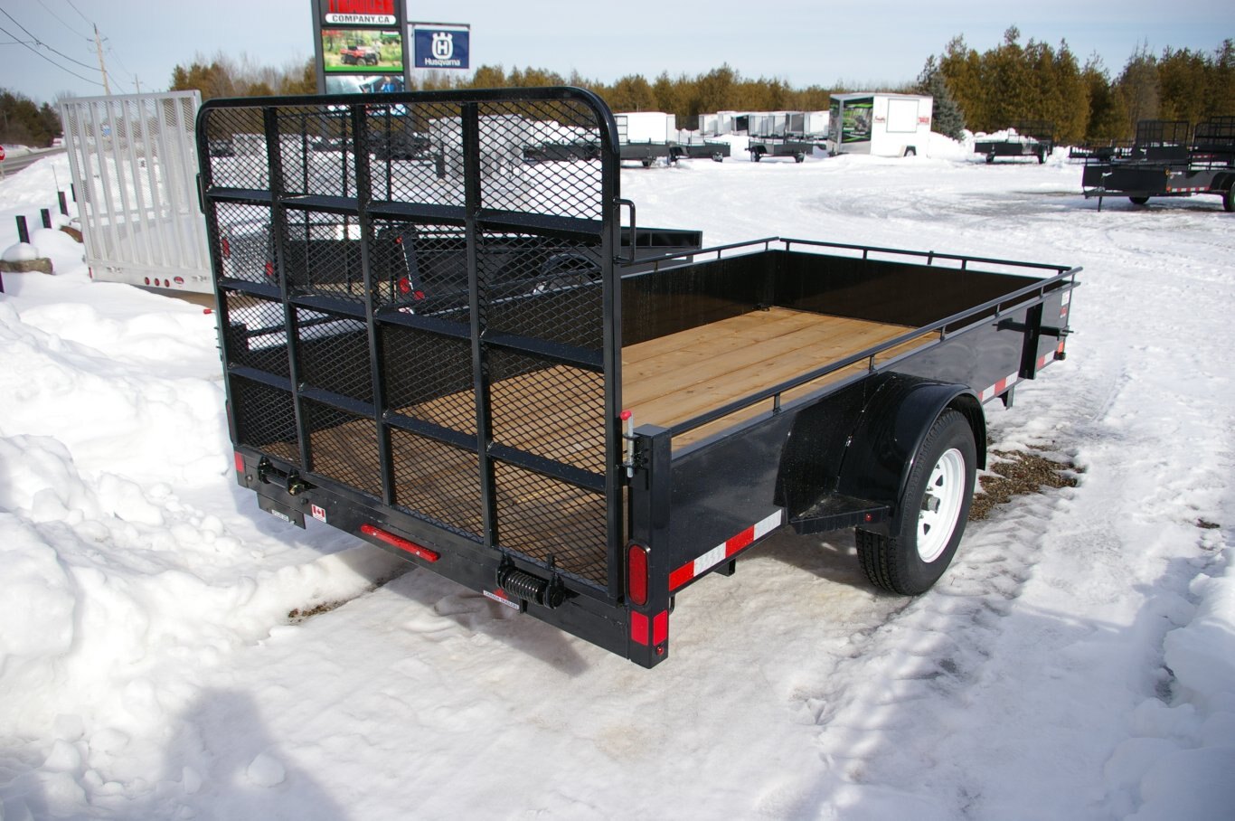 2012 USED 6X10 UTLITY TRAILER, SINGLE AXLE, 2, 2, Utility Trailer, Black, 2990GVWR 